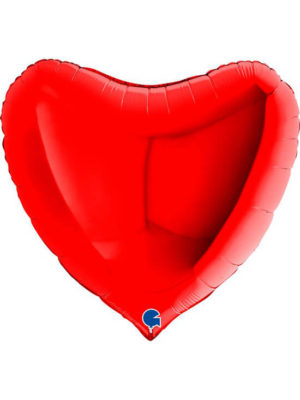 Большое сердце красное Размер: (36") 90 см