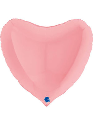Большое сердце светло-розовое пастель Размер: (36") 90 см